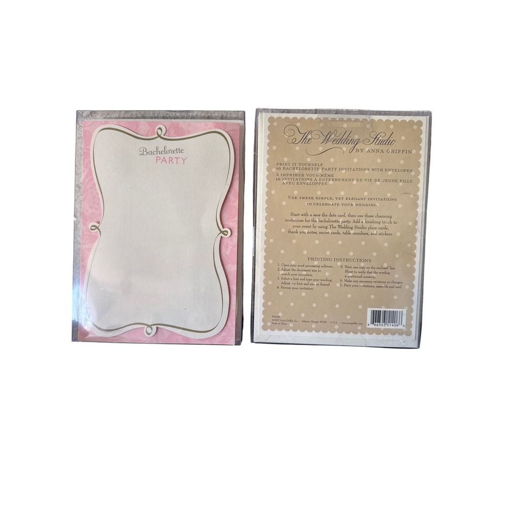 20 Anna Griffin The Wedding Studio Bachelorette Party Invitations Pink Gold